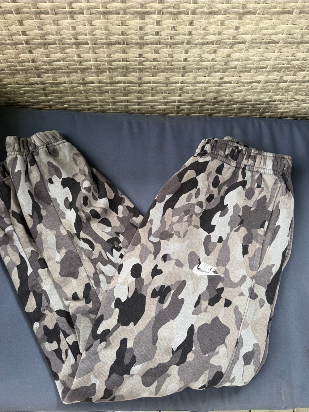 Nike Grey & Taupe Camo Joggers